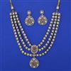 Kundan Layered Necklace with Mehndi Plating