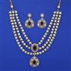 Kundan Layered Necklace with Mehndi Plating