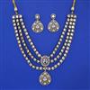 Kundan Layered Necklace with Mehndi Plating