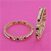 Kundan Pearl Bangles with Carat Plating