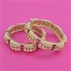Kundan Pearl Bangles with Carat Plating