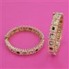 Kundan Pearl Bangles with Carat Plating
