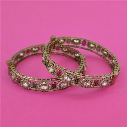 Kundan 2 Pc with Mehndi Plating