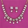 Kundan Mother Of Pearl Necklace with Mehndi Plating