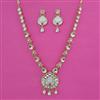 Kundan Mother Of Pearl Necklace with Carat Plating