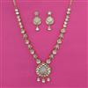 Kundan Mother Of Pearl Necklace with Carat Plating