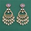 Kundan Pearl Earring with Rajwadi Matte Plating