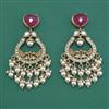 Kundan Pearl Earring with Rajwadi Matte Plating