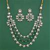 Kundan Layered Necklace with Mehndi Plating