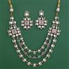 Kundan Layered Necklace with Mehndi Plating