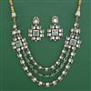 Kundan Layered Necklace with Mehndi Plating