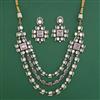 Kundan Layered Necklace with Mehndi Plating