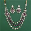 Kundan Layered Necklace with Mehndi Plating
