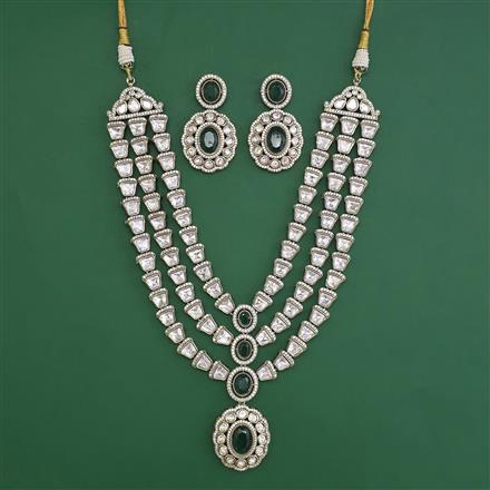 Kundan Layered Necklace with Mehndi Plating