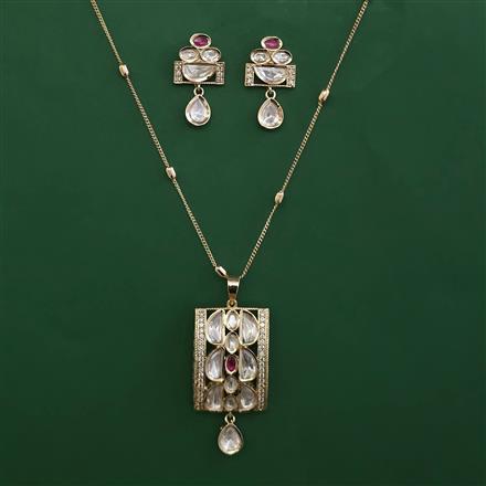 Kundan Classic Pendant Set with Carat Plating