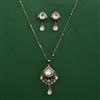 Kundan Classic Pendant Set with Mehndi Plating