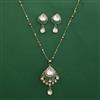 Kundan Classic Pendant Set with Mehndi Plating