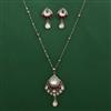 Kundan Classic Pendant Set with Mehndi Plating