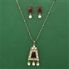 Kundan Classic Pendant Set with Mehndi Plating