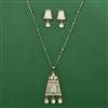 Kundan Classic Pendant Set with Mehndi Plating