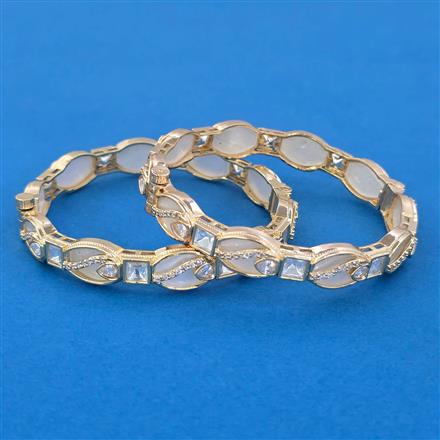 Kundan Openable Bangles with Carat Plating