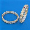 Kundan Openable Bangles with Carat Plating