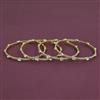 Kundan Delicate Bangles With Gold Plating