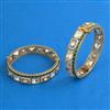 Kundan 2 Pc Openable Bangles with Rajwadi Matte Plating