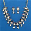 Kundan Classic Necklace with Mehndi Plating