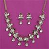 Kundan Classic Necklace with Mehndi Plating