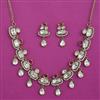 Kundan Classic Necklace with Mehndi Plating