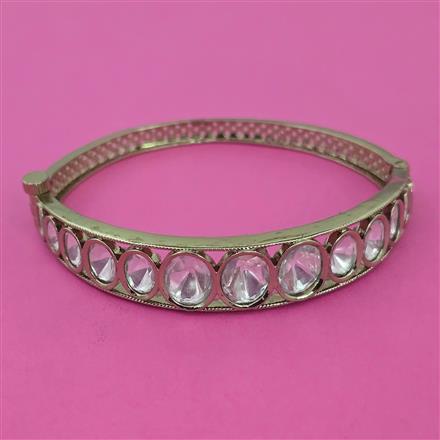 Kundan Openable kada with Mehndi Plating Carat Plating