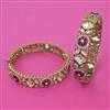 Kundan Openable Bangles with Rajwadi Matte Plating