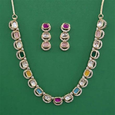 Kundan Classic Necklace with Carat Plating