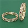 Kundan Openable Bangles With Carat Plating