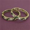 Kundan 2 Pc Openable Bangles with Rajwadi Matte Plating