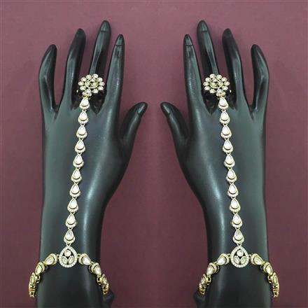Kundan Adjustable Hath Pan with Mehndi Plating