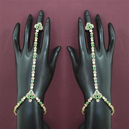 Kundan Adjustable Hath Pan with Mehndi Plating