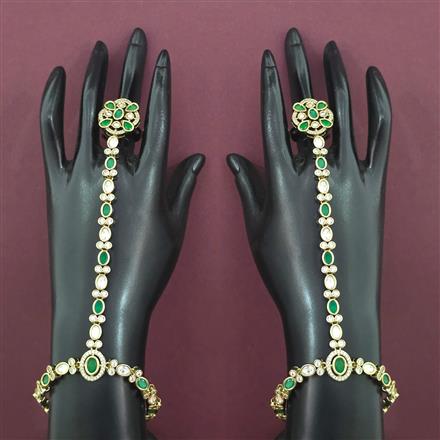 Kundan Adjustable Hath Pan with Mehndi Plating