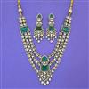 Kundan Layered Necklace with Mehndi Plating