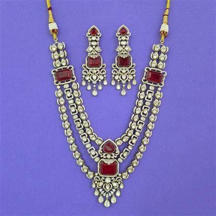 Kundan Layered Necklace with Mehndi Plating