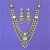 Kundan Layered Necklace with Mehndi Plating