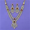 Kundan Layered Necklace with Mehndi Plating