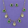Kundan Classic Necklace with Mehndi Plating