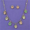 Kundan Classic Necklace with Mehndi Plating