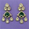 Kundan Classic Earring with Mehndi Plating