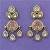 Kundan Classic Earring with Mehndi Plating