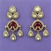 Kundan Classic Earring with Mehndi Plating