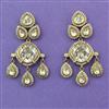 Kundan Classic Earring with Mehndi Plating