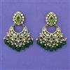 Kundan Pearl Earring with Mehndi Plating